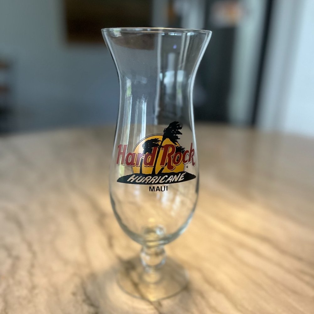 Hard Rock Cafe Maui (Hawaii) Hurricane Glass Collectible